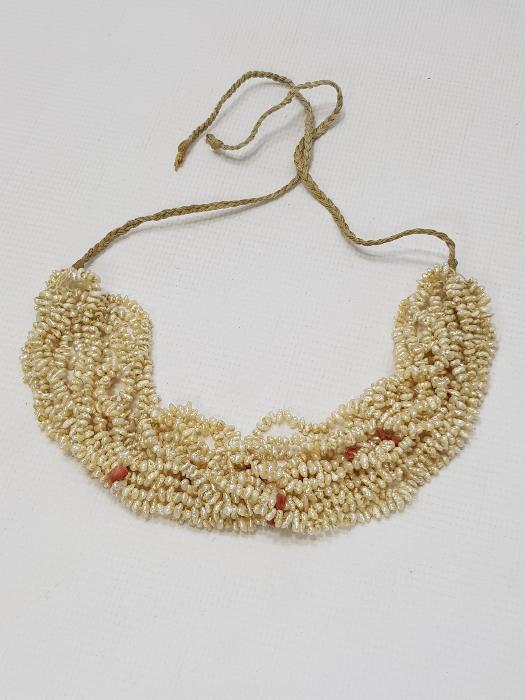 OSMANLI DÖNEMİ MERCAN TAŞLARLA SÜSLÜ KUM İNCİ GERDANLIK