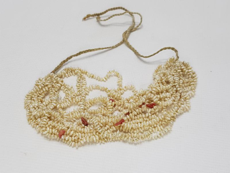 OSMANLI DÖNEMİ MERCAN TAŞLARLA SÜSLÜ KUM İNCİ GERDANLIK