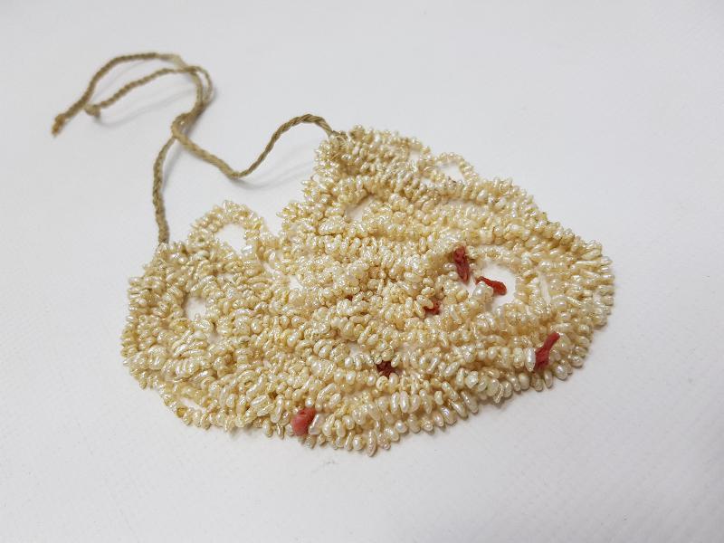 OSMANLI DÖNEMİ MERCAN TAŞLARLA SÜSLÜ KUM İNCİ GERDANLIK