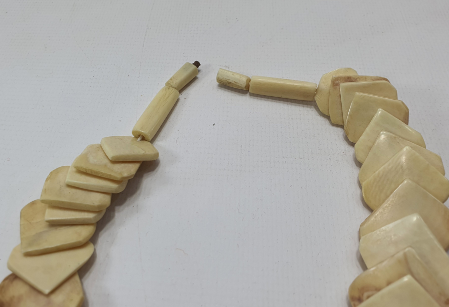 ÖZEL YAPIM FİLDİŞİ ANTİKA GERDANLIK