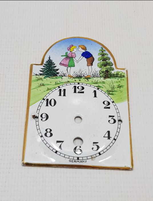 PORSELEN MASA SAATİ KADRANI 