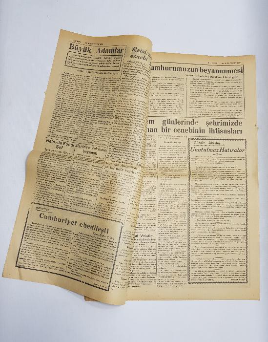 ATATÜRK'ÜN VEFAT HABERLERİ - 23 KASIM 1938 KURUN GAZETESİ 