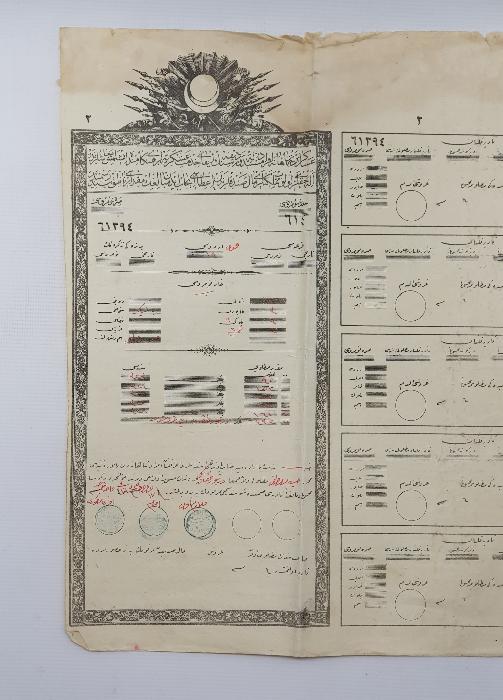 1. DÜNYA SAVAŞI OSMANLICA ASKERİ MAAŞ SENEDİ