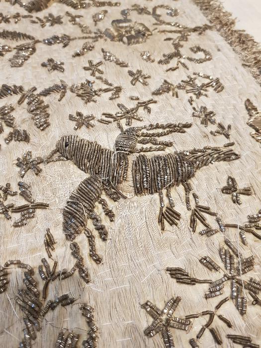 OSMANLI DÖNEMİ TUĞRA İŞLEMELİ İPEK BOHÇA