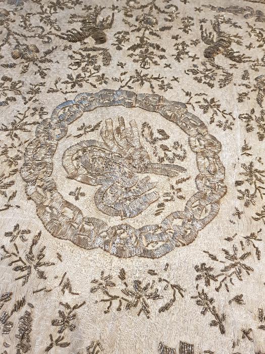 OSMANLI DÖNEMİ TUĞRA İŞLEMELİ İPEK BOHÇA