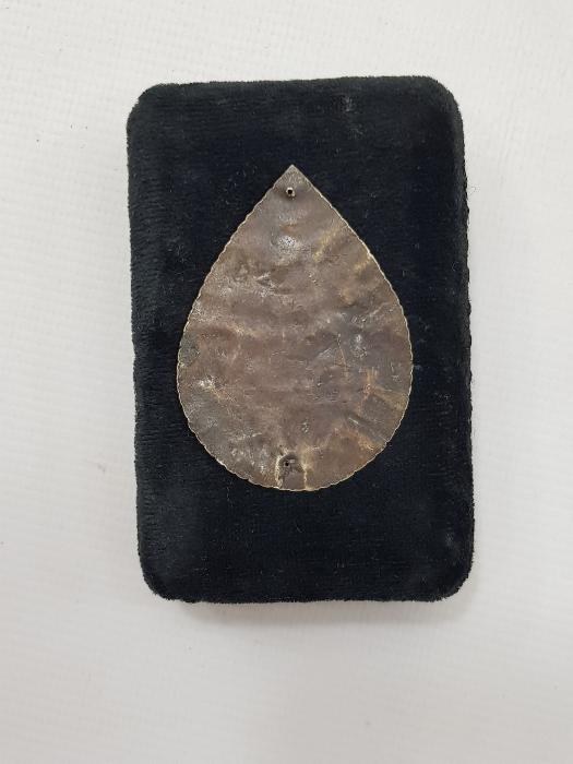 OSMANLICA MAŞALLAH YAZILI ARMUDİYE KOLYE UCU 