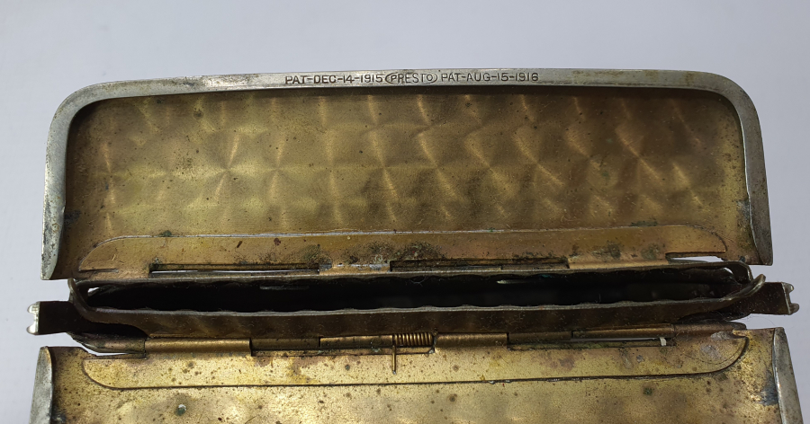 1. DÜNYA SAVAŞI DÖNEMİ 1915-1916 TARİHLİ SAVAŞ HATIRASI MİNELİ SUBAY TABAKASI