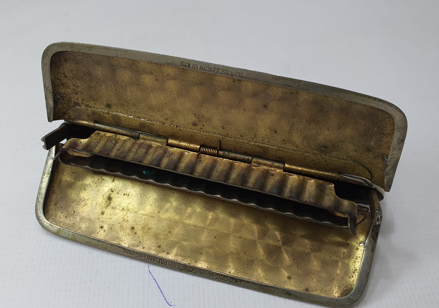 1. DÜNYA SAVAŞI DÖNEMİ 1915-1916 TARİHLİ SAVAŞ HATIRASI MİNELİ SUBAY TABAKASI