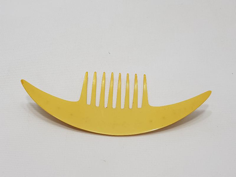 19. YÜZYIL AJUR İŞÇİLİKLİ ZİRKON TAŞLI TOPUZ TARAĞI 