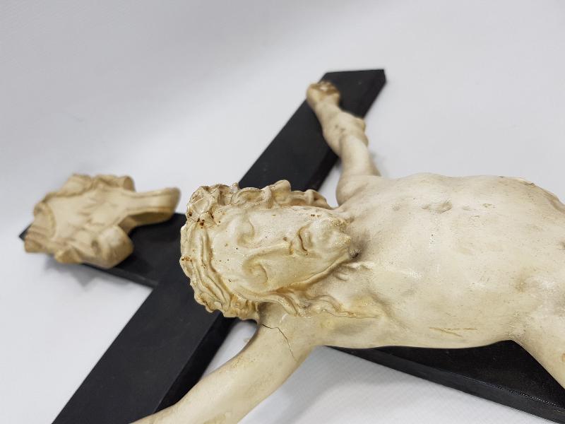 1900's ÇARMIHA GERİLMİŞ HAZRETİ İSA HEYKELİ: CRUCIFIX