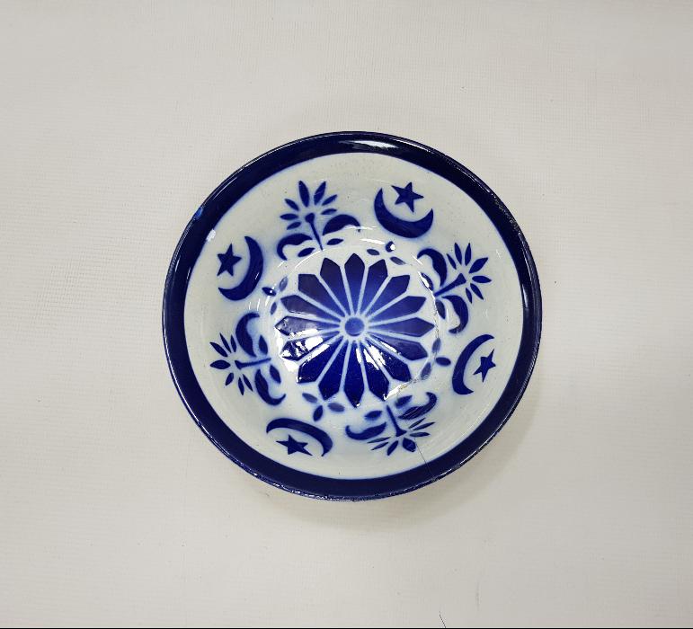 OSMANLI DÖNEMİ AY YILDIZLI PORSELEN KASE