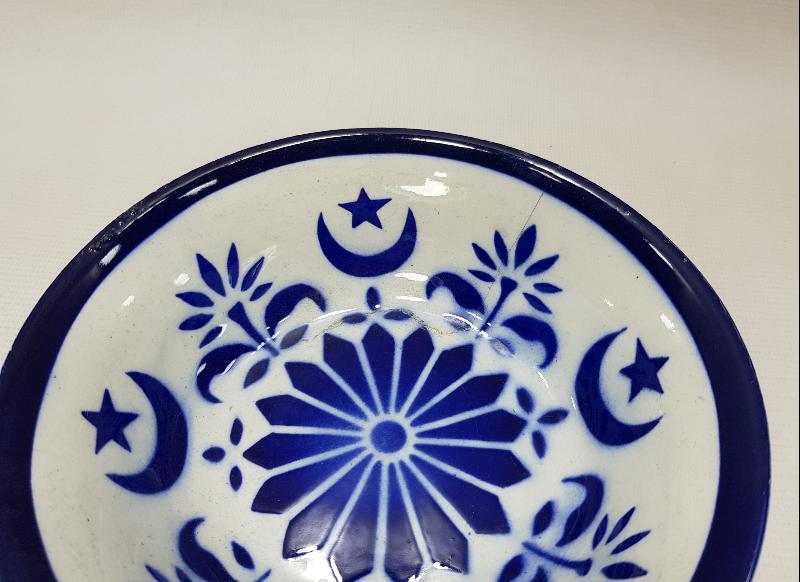 OSMANLI DÖNEMİ AY YILDIZLI PORSELEN KASE