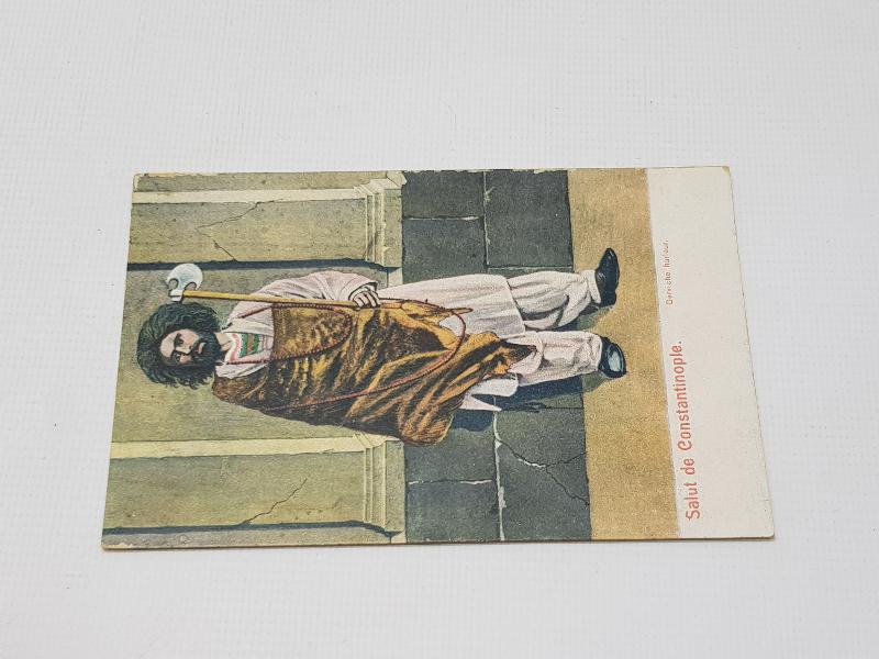 OSMANLI DÖNEMİ DERVİŞ KARTPOSTALI 