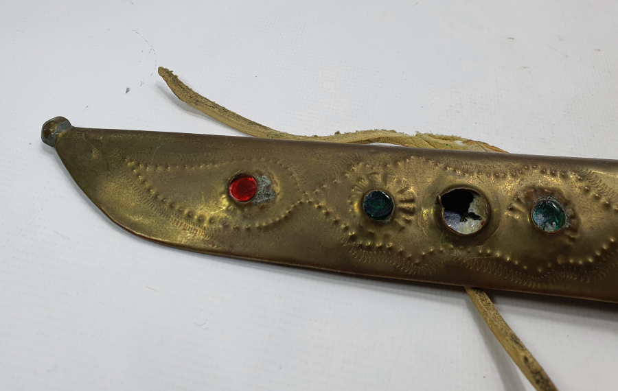 ÜZERİNDE OSMANLICA ŞEHRİ HAN YAZILI TÜRKMEN İŞİ AVCI BIÇAĞI