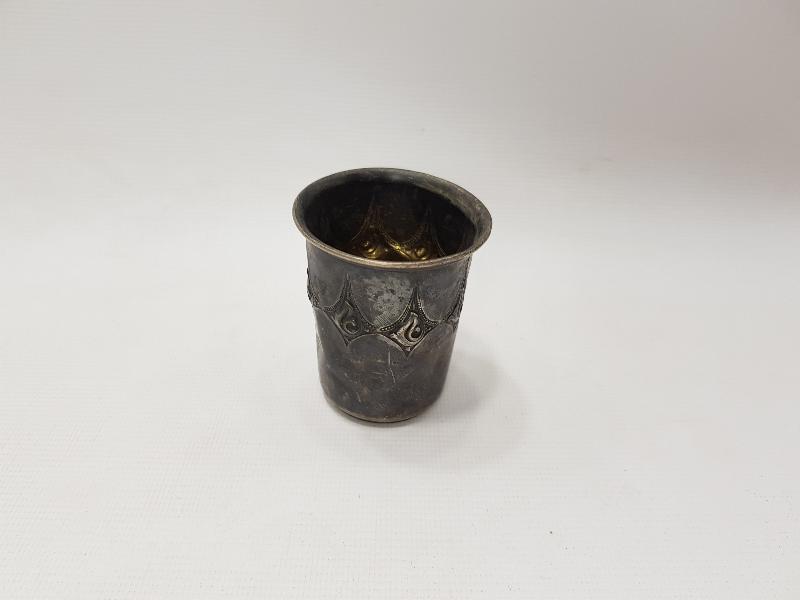 ART NOUVEAU GÜMÜŞ KAPLAMA BARDAK