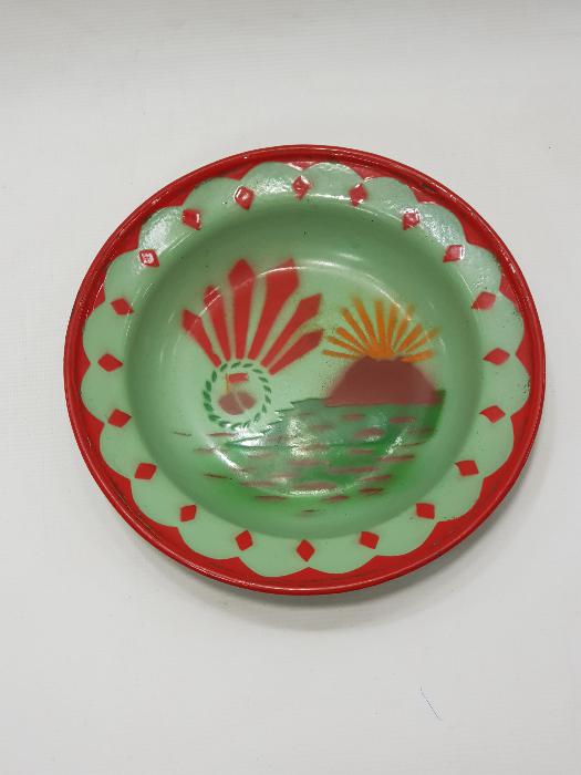 CUMHURİYET İLK DÖNEM CHP TEMALI EMAYE TABAK 