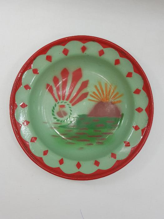 CUMHURİYET İLK DÖNEM CHP TEMALI EMAYE TABAK 