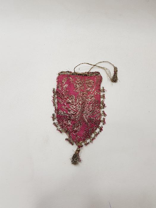 OSMANLI İPEK ELMASİYE KESE