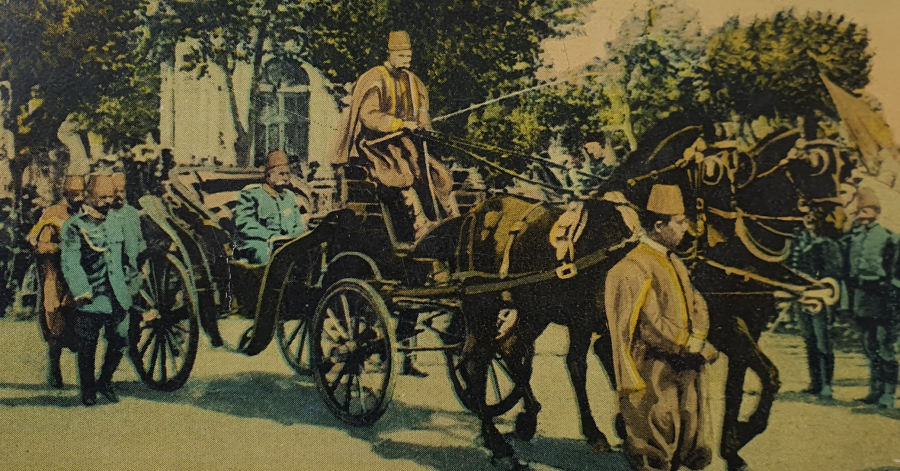 MEHMED REŞAD HAN 'IN SELANİK GEZİSİNDEN NADİR BİR KARTPOSTAL