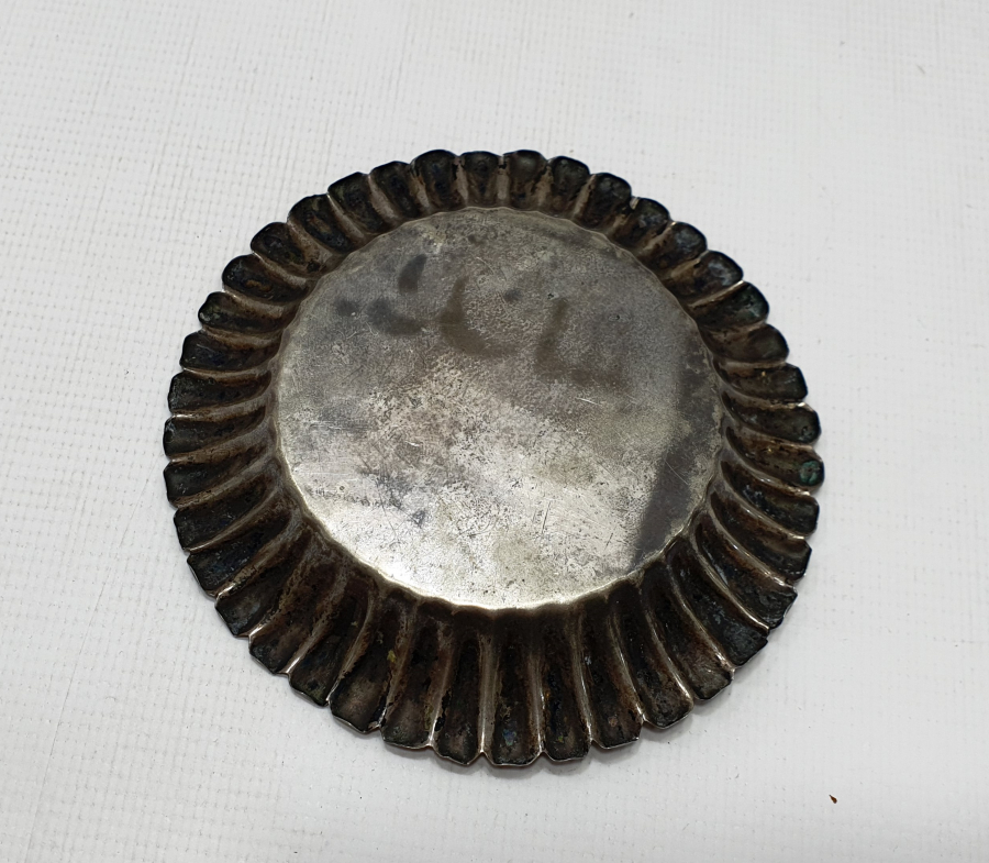 OSMANLI DÖNEMİ ARKASI OSMANLICA YAZILI GÜMÜŞ İFTARİYELİK - HURMALIK