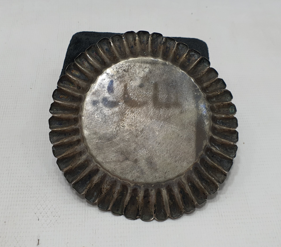 OSMANLI DÖNEMİ ARKASI OSMANLICA YAZILI GÜMÜŞ İFTARİYELİK - HURMALIK