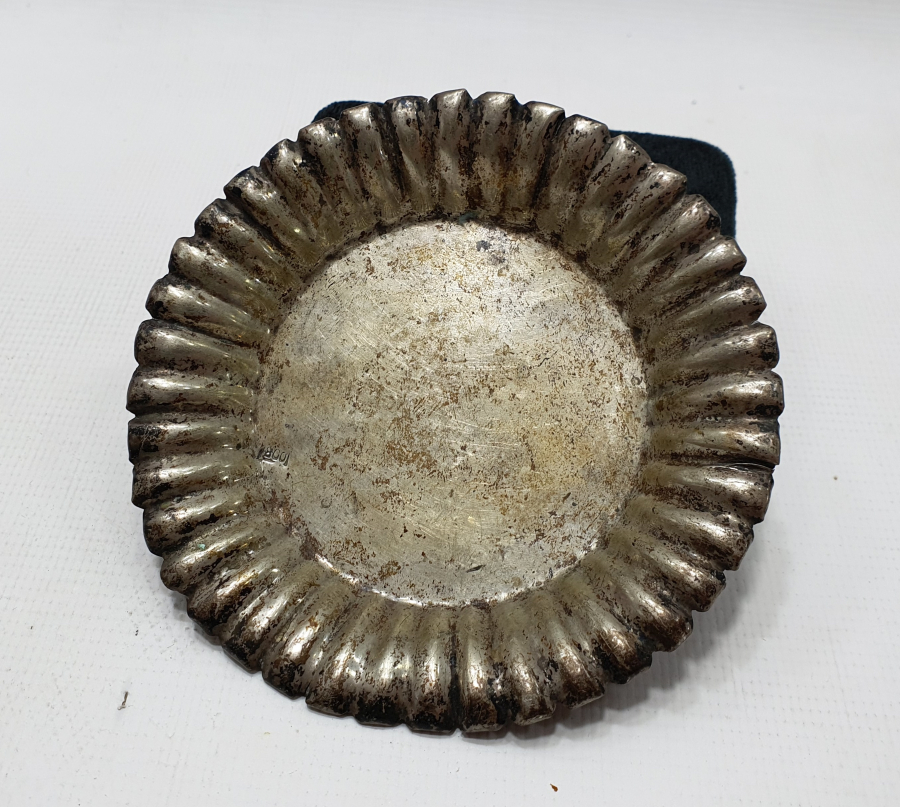 OSMANLI DÖNEMİ ARKASI OSMANLICA YAZILI GÜMÜŞ İFTARİYELİK - HURMALIK