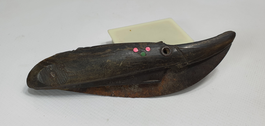 OSMANLI DÖNEMİ BOYNUZDAN MAMUL HAYVAN FORMUNDA 3 LÜ ÇAKI