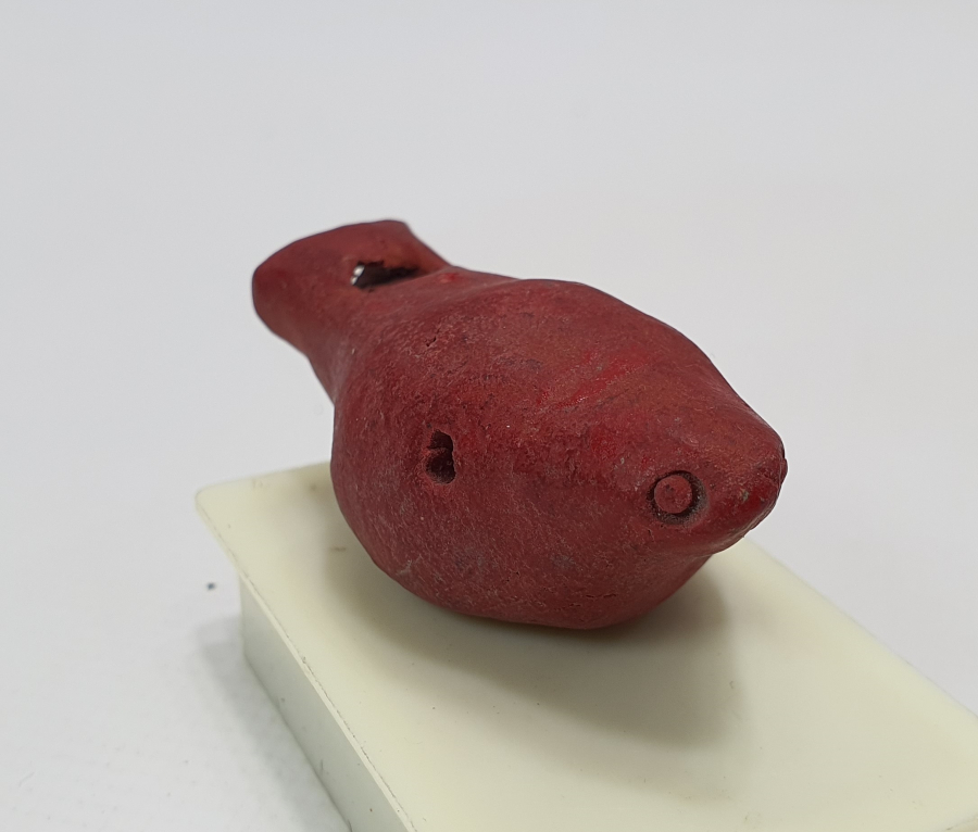 OSMANLI DÖNEMİ KUŞ FORMUNDA TOPRAKTAN MAMUL OYUNCAK DÜDÜK