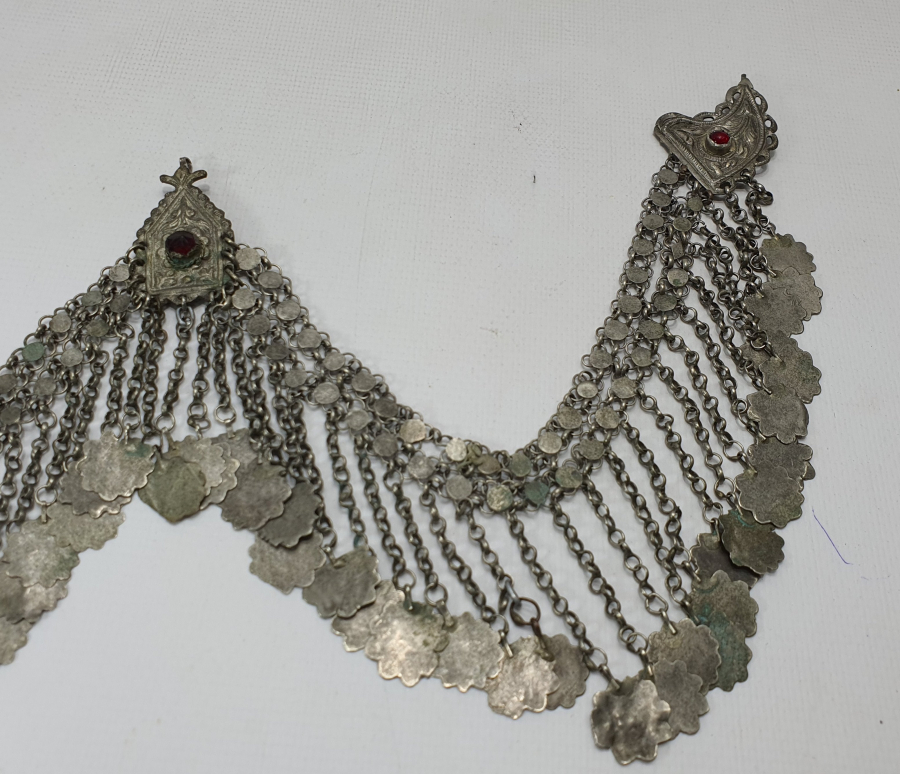 OSMANLI DÖNEMİ BÜYÜK BOY GÜMÜŞ GELİN ALINLIĞI