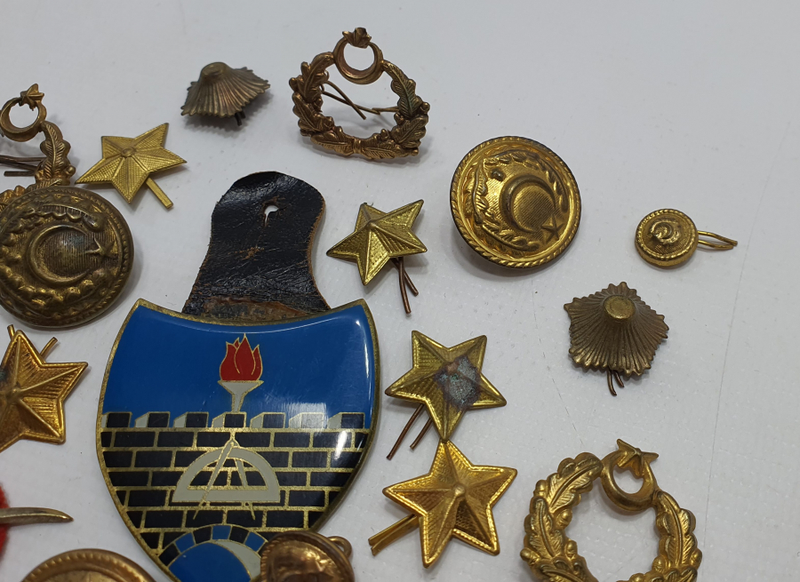 ANTİKA ASKERİ SUBAY ROZET VE BRÖVE LOTU