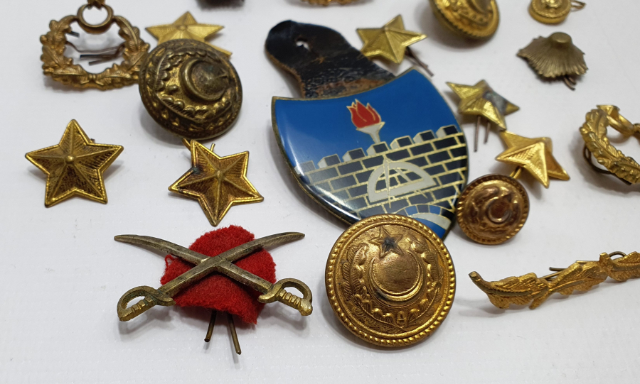 ANTİKA ASKERİ SUBAY ROZET VE BRÖVE LOTU