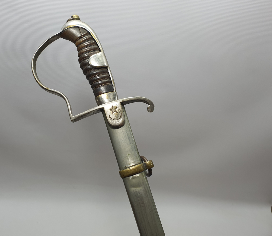 OSMANLI DÖNEMİ SIRTI YAZILI ÇİL KONDİSYONDA SUBAY KILICI