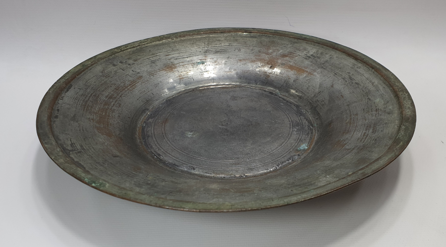 OSMANLI DÖNEMİ TEKKE İŞİ ÇARKIFELEK MOTİFLİ BÜYÜK BOY KAPAKLI LENGER