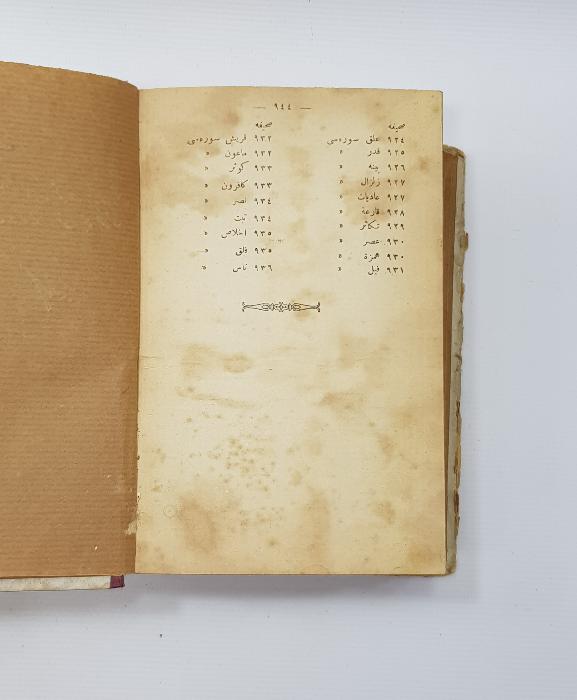 1926 OSMANLICA TÜRKÇESİYLE YAZILI KUR'AN-I KERİM TERCÜMESİ 