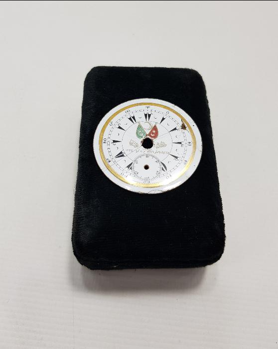 MEŞRUTİYET TEMALI PORSELEN CEP SAATİ KADRANI 