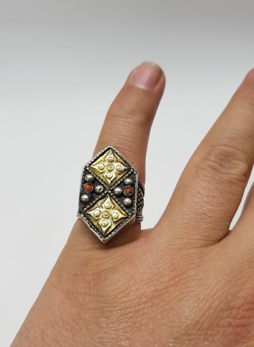 OSMANLI DÖNEMİ MERCANLI GÜMÜŞ YÜZÜK