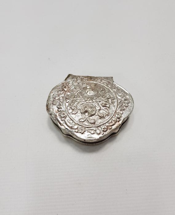 OSMANLI DÖNEMİ RUM İŞİ GÜMÜŞ ENFİYE KUTUSU 