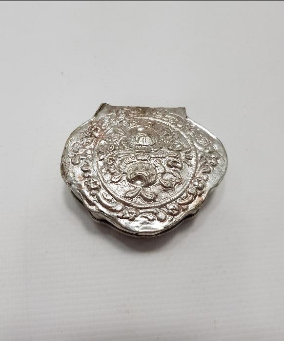 OSMANLI DÖNEMİ RUM İŞİ GÜMÜŞ ENFİYE KUTUSU 