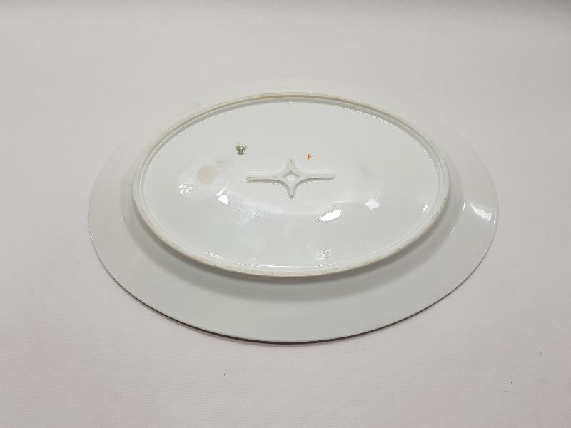 OSMANLI DÖNEMİ TOKATLIYAN OTELİ KALLAVİ BOY PORSELEN SALATA TABAĞI 