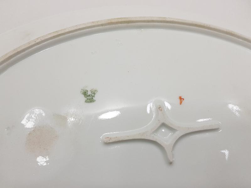 OSMANLI DÖNEMİ TOKATLIYAN OTELİ KALLAVİ BOY PORSELEN SALATA TABAĞI 