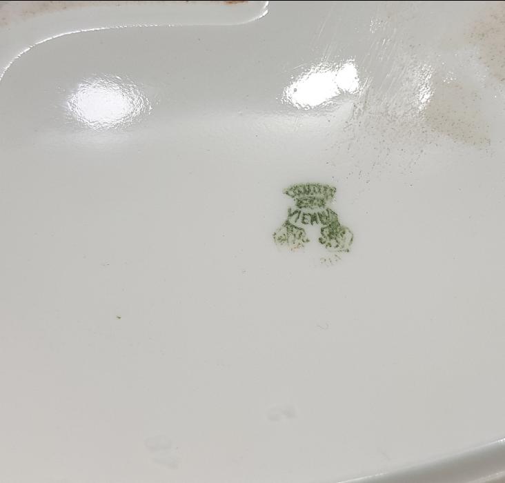 OSMANLI DÖNEMİ TOKATLIYAN OTELİ KALLAVİ BOY PORSELEN SALATA TABAĞI 