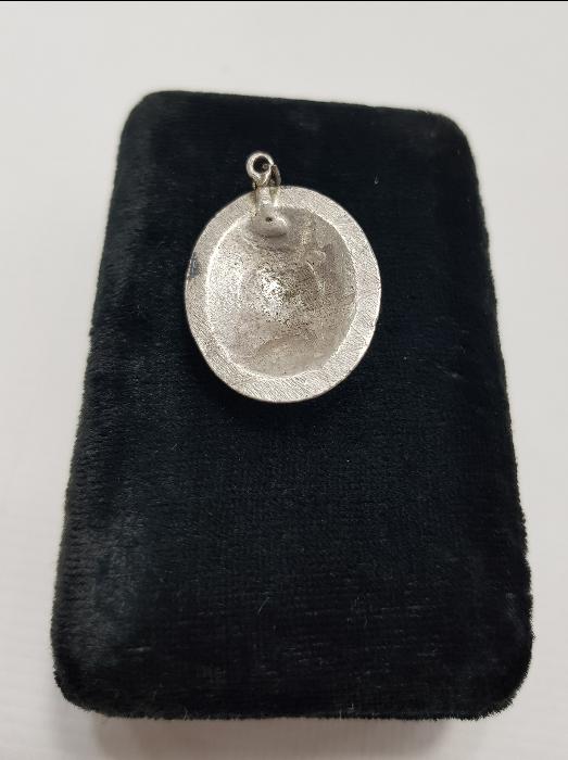 OSMANLI DÖNEMİ VAV HARFLERİYLE SÜSLÜ SAVATLI GÜMÜŞ KOLYE UCU 