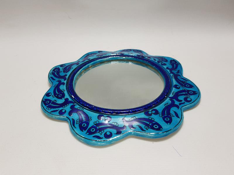 SITKI OLÇAR İMZALI KÜTAHYA SERAMİK AYNA