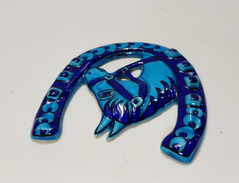 SITKI OLÇAR İMZALI KÜTAHYA SERAMİK NAZARLIK 