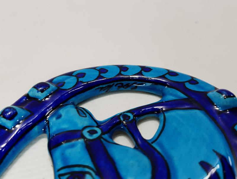 SITKI OLÇAR İMZALI KÜTAHYA SERAMİK NAZARLIK 