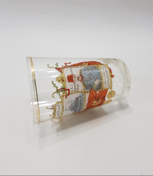 SULTAN MEHMED REŞAD & YUSUF İZZETTİN EFENDİ VE MEŞRUTİYET BAYRAKLI ŞERBET BARDAĞI