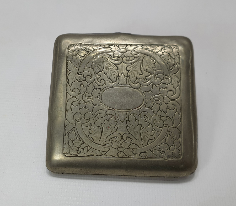 1915-1916 YILLARINA AİT 1. DÜNYA SAVAŞI HATIRASI SUBAY SİGARA TABAKASI