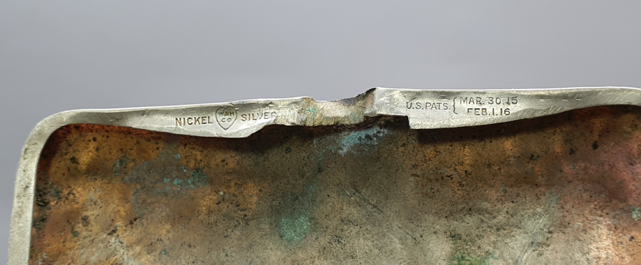 1915-1916 YILLARINA AİT 1. DÜNYA SAVAŞI HATIRASI SUBAY SİGARA TABAKASI