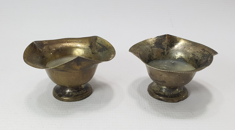 ANTİKA ÇİFT GÜMÜŞ MUMLUK 