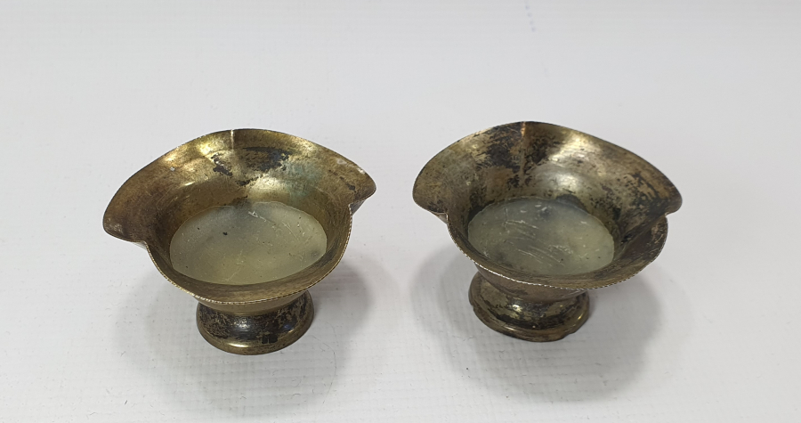 ANTİKA ÇİFT GÜMÜŞ MUMLUK 